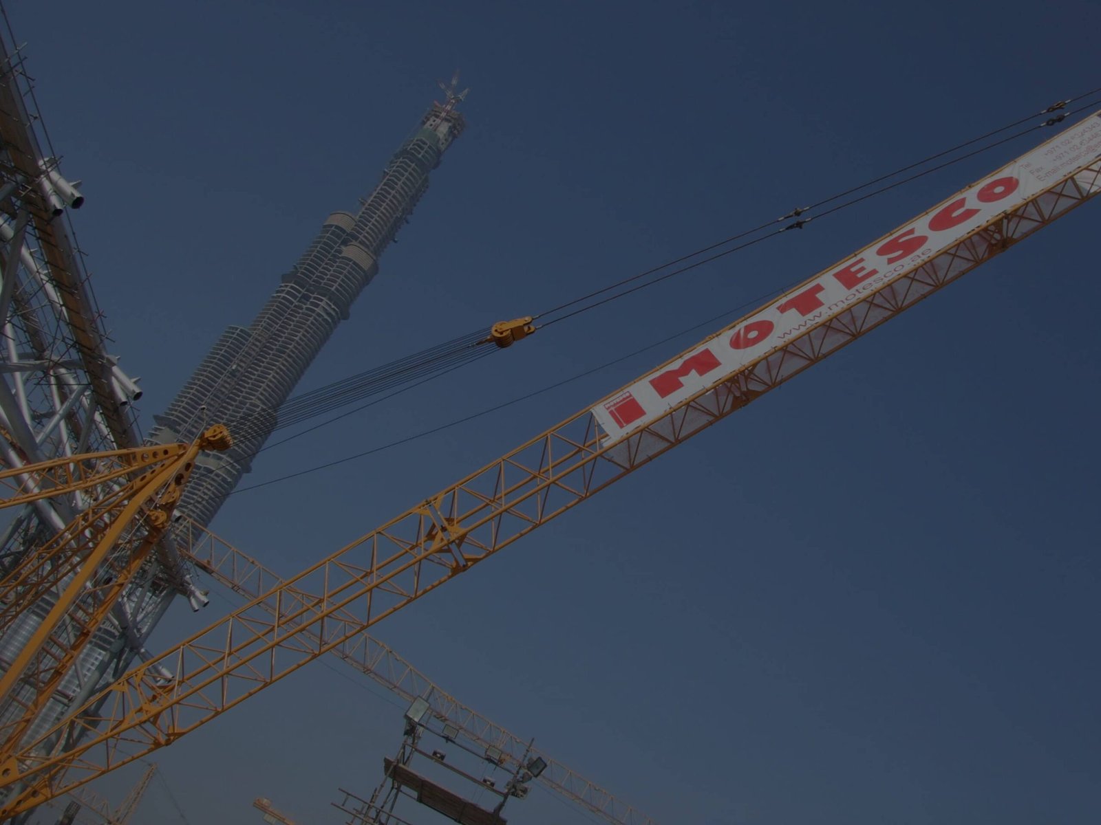 Motesco tower crane Burj Khalifa